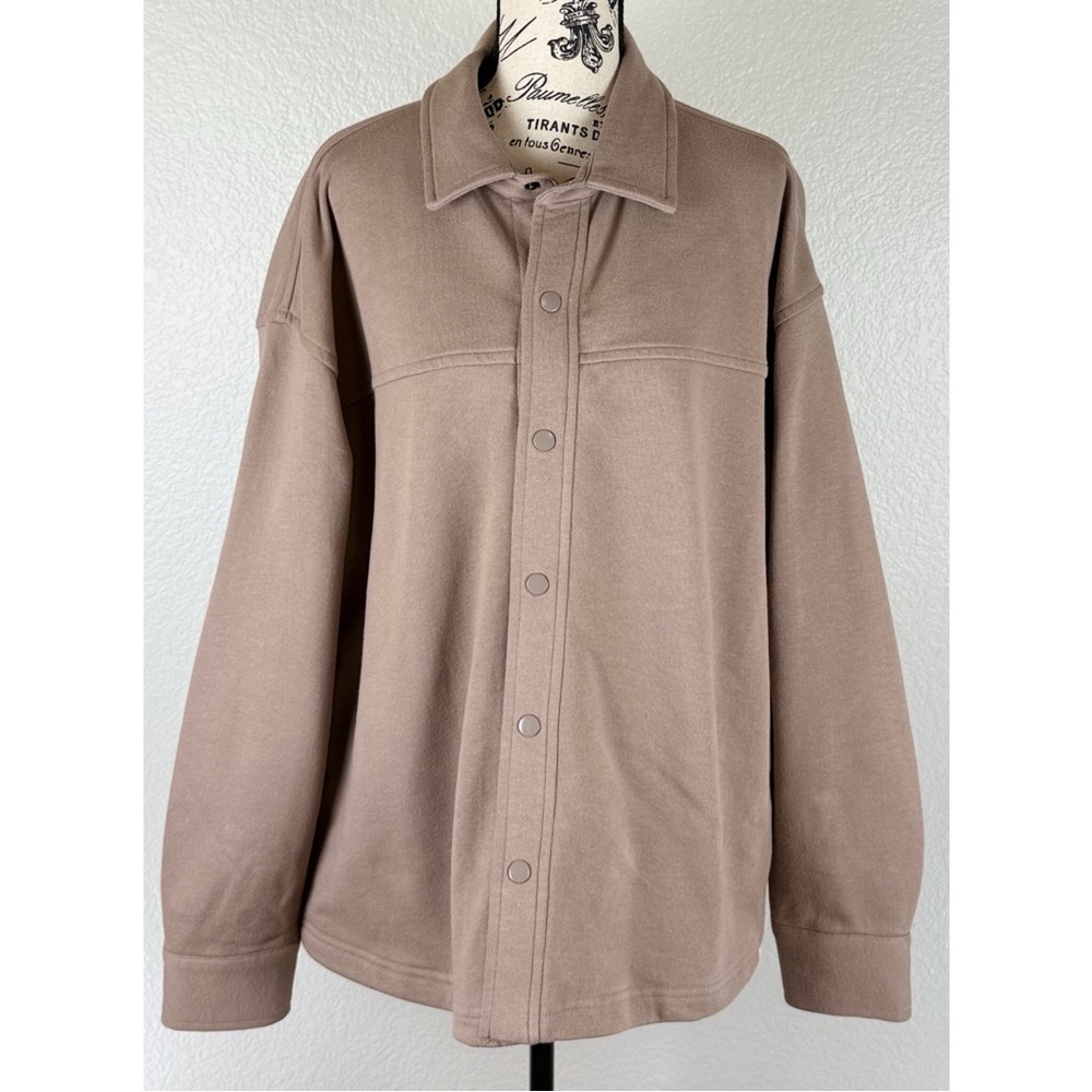 Tkees Women’s Oversized Button Down Jacket, size 2 / Medium